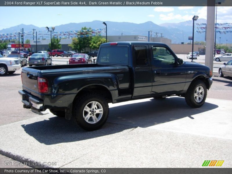 Dark Green Metallic / Black/Medium Pebble 2004 Ford Ranger XLT SuperCab Flare Side 4x4