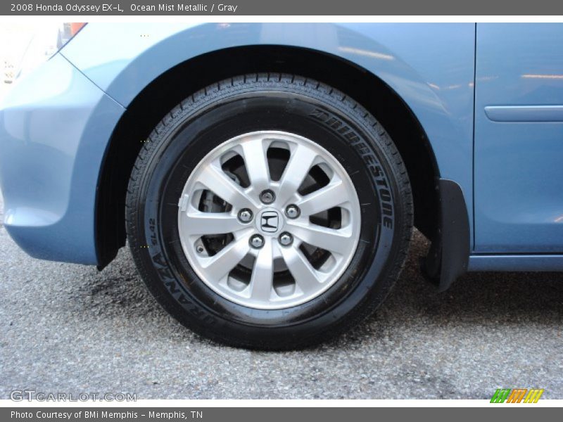 Ocean Mist Metallic / Gray 2008 Honda Odyssey EX-L