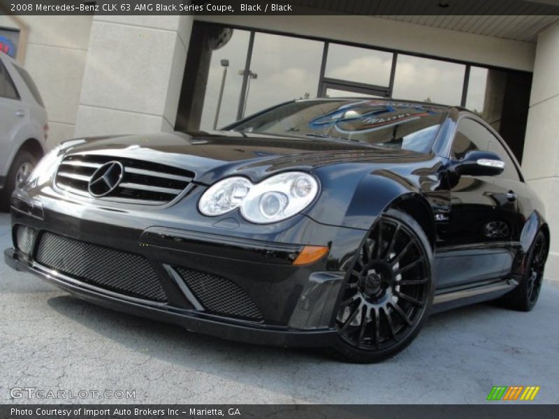 Black / Black 2008 Mercedes-Benz CLK 63 AMG Black Series Coupe