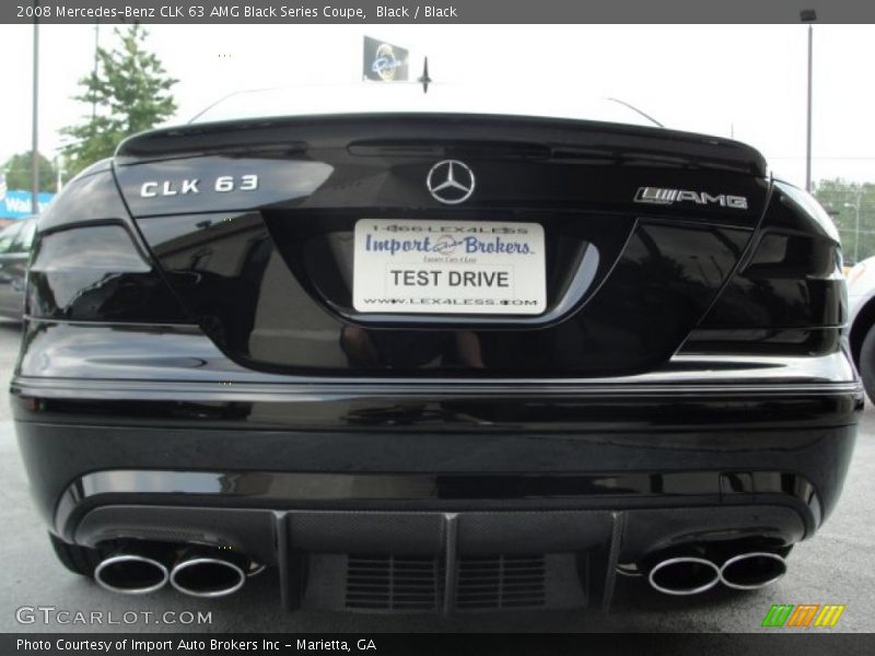 Black / Black 2008 Mercedes-Benz CLK 63 AMG Black Series Coupe