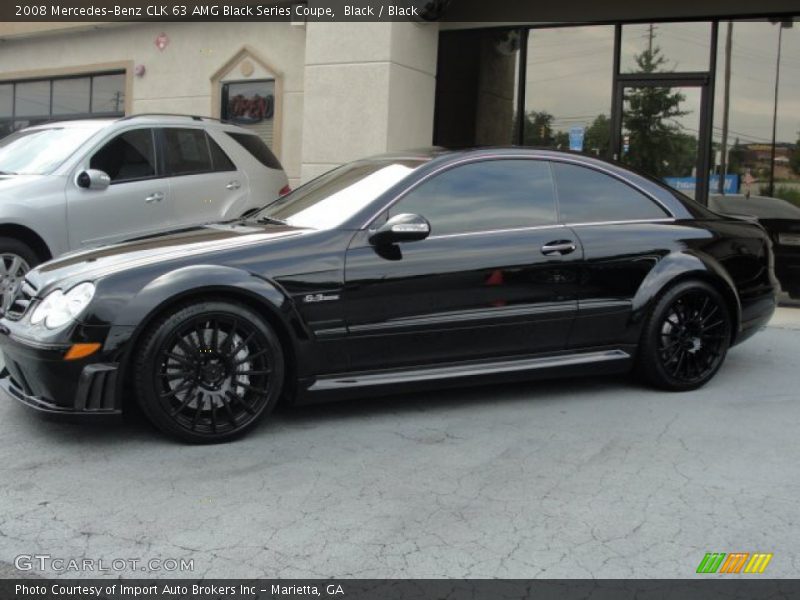 Black / Black 2008 Mercedes-Benz CLK 63 AMG Black Series Coupe