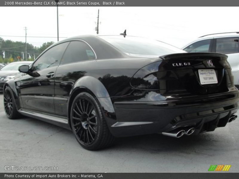 Black / Black 2008 Mercedes-Benz CLK 63 AMG Black Series Coupe