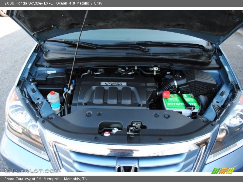 Ocean Mist Metallic / Gray 2008 Honda Odyssey EX-L