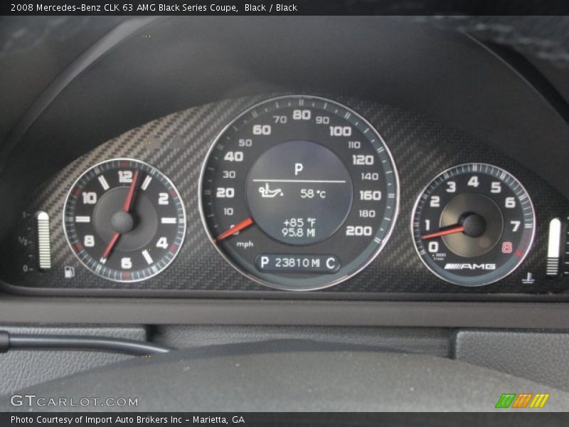  2008 CLK 63 AMG Black Series Coupe 63 AMG Black Series Coupe Gauges