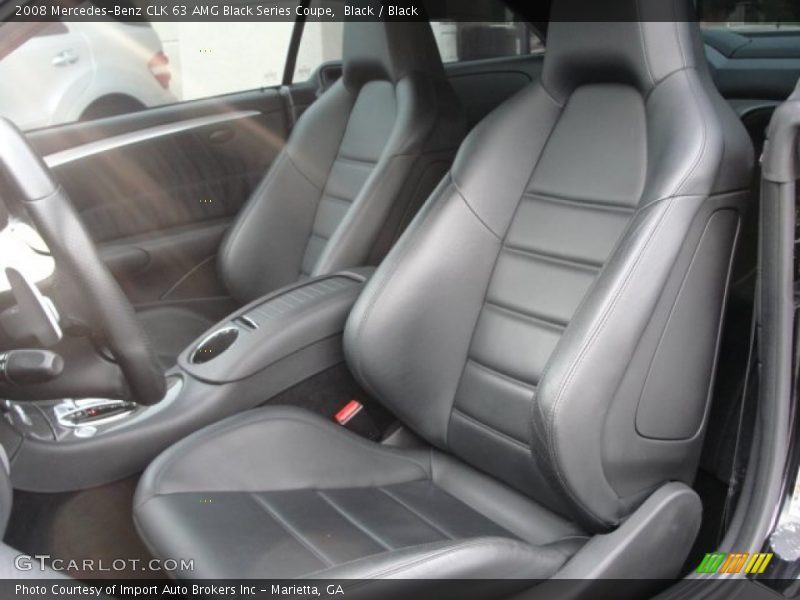 Front Seat of 2008 CLK 63 AMG Black Series Coupe