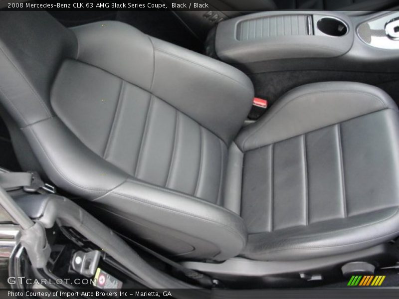 Front Seat of 2008 CLK 63 AMG Black Series Coupe