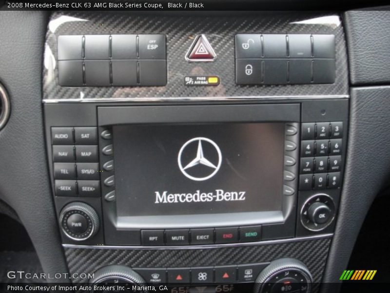Controls of 2008 CLK 63 AMG Black Series Coupe