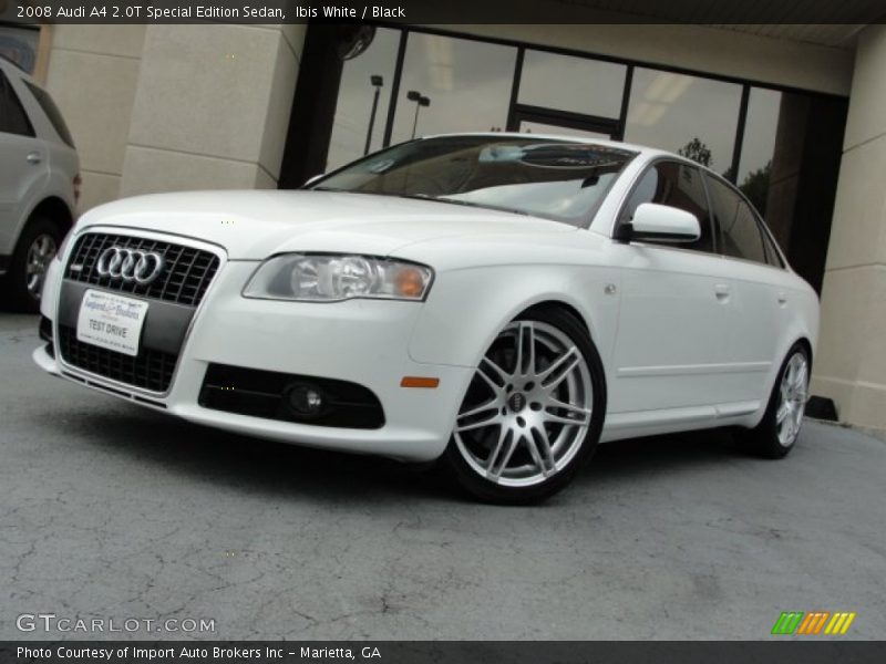 Ibis White / Black 2008 Audi A4 2.0T Special Edition Sedan