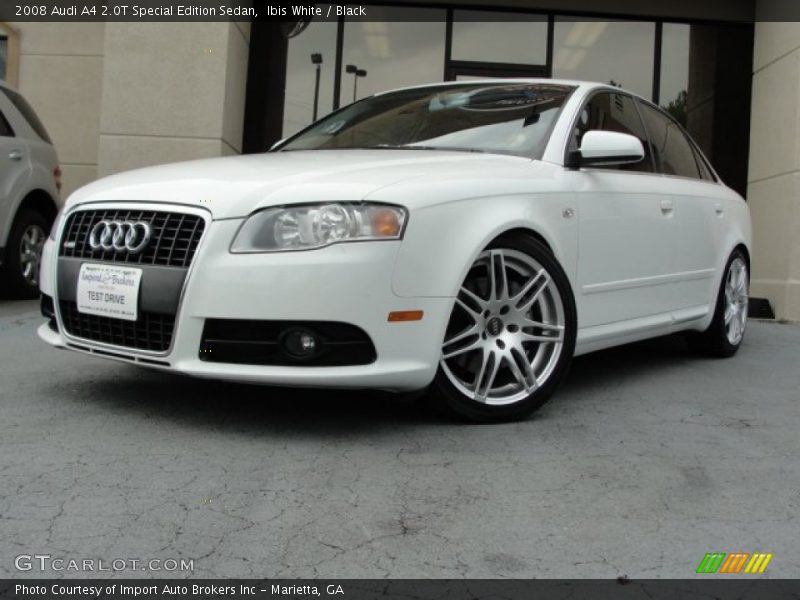 Ibis White / Black 2008 Audi A4 2.0T Special Edition Sedan