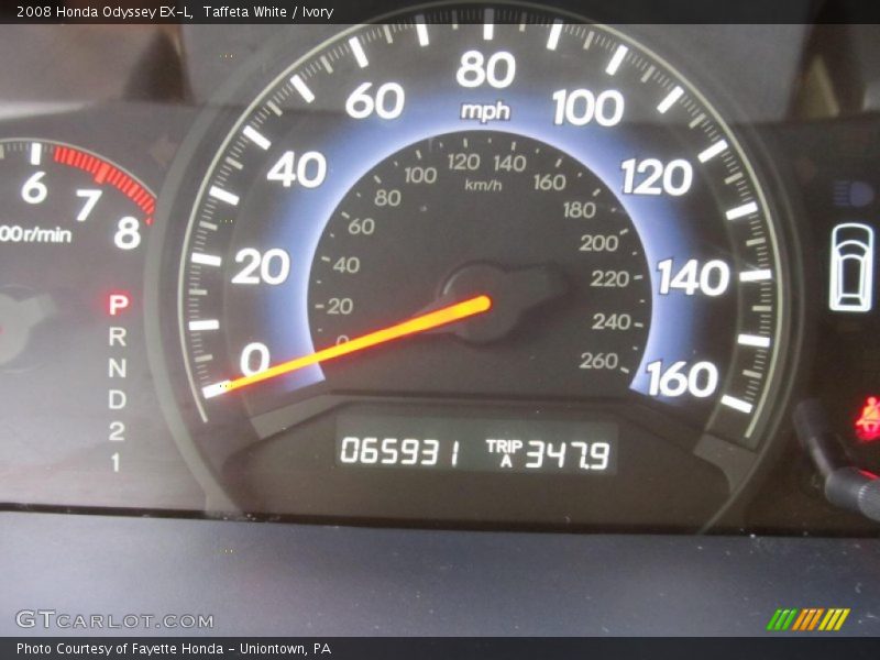 Taffeta White / Ivory 2008 Honda Odyssey EX-L