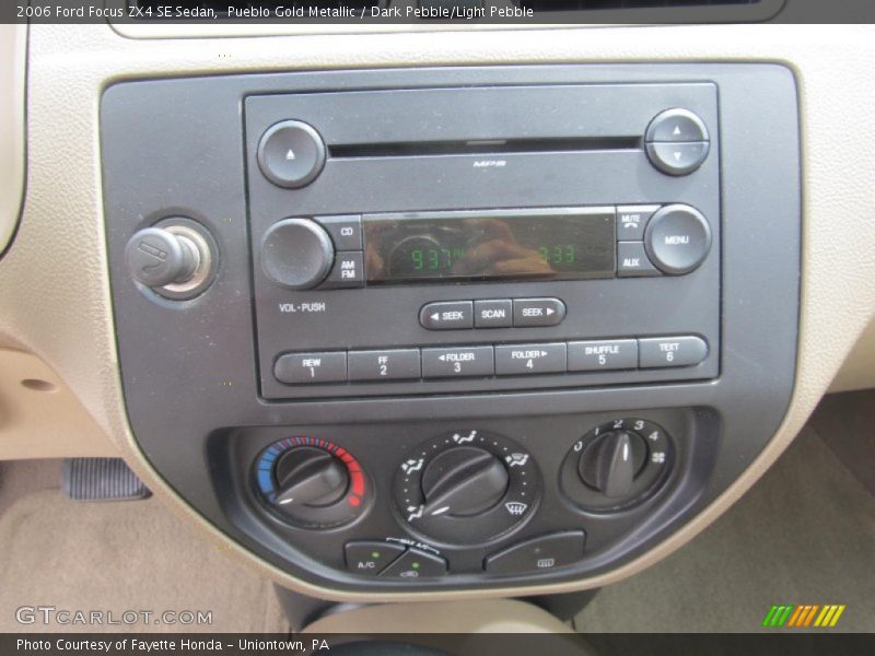 Audio System of 2006 Focus ZX4 SE Sedan