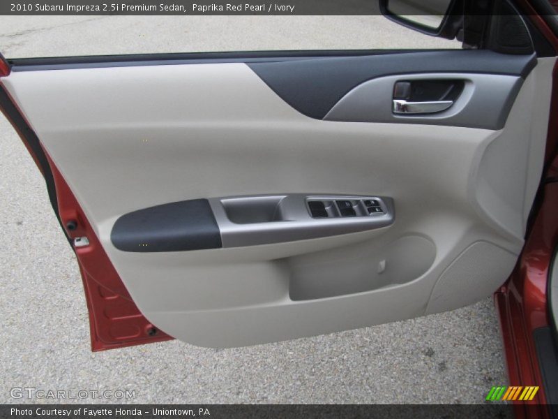 Paprika Red Pearl / Ivory 2010 Subaru Impreza 2.5i Premium Sedan