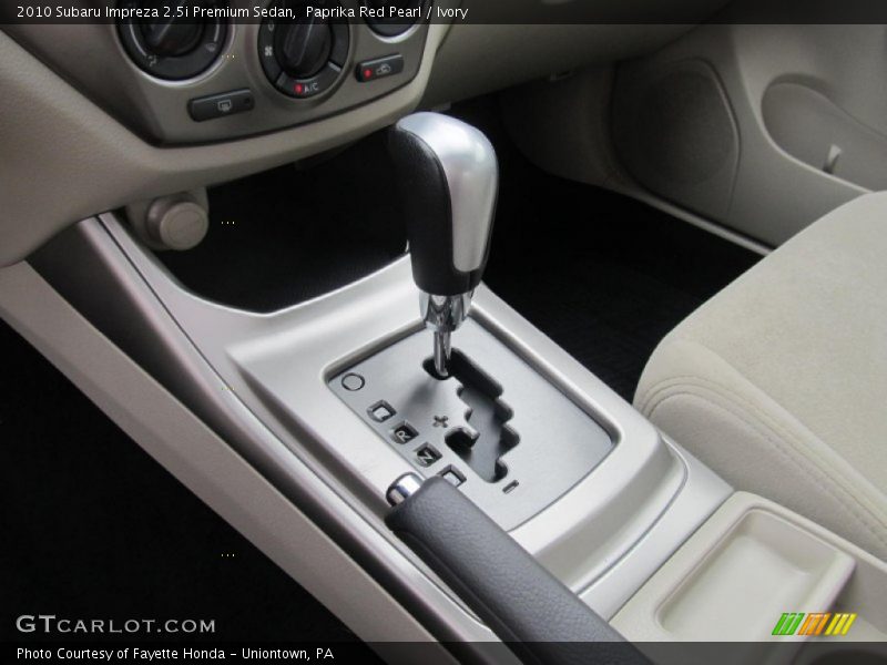Paprika Red Pearl / Ivory 2010 Subaru Impreza 2.5i Premium Sedan