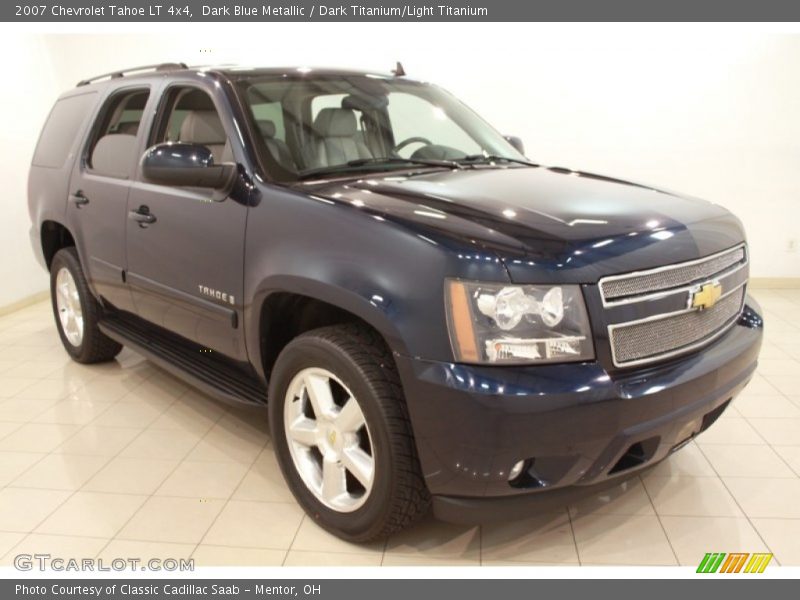 Dark Blue Metallic / Dark Titanium/Light Titanium 2007 Chevrolet Tahoe LT 4x4