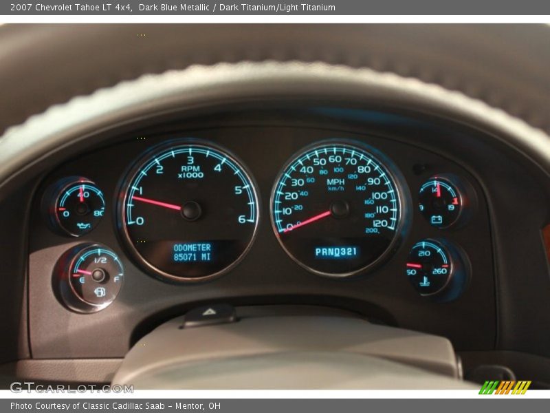 Dark Blue Metallic / Dark Titanium/Light Titanium 2007 Chevrolet Tahoe LT 4x4