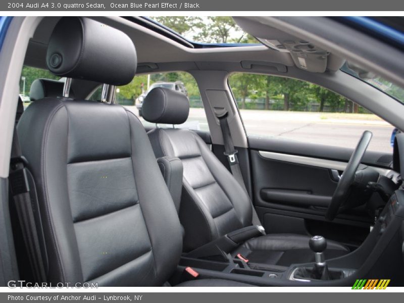 Ocean Blue Pearl Effect / Black 2004 Audi A4 3.0 quattro Sedan