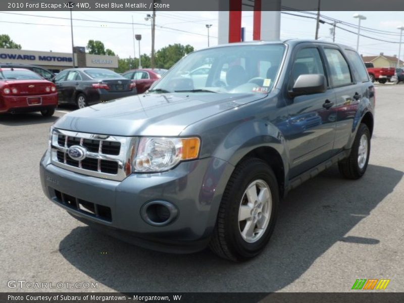 Steel Blue Metallic / Stone 2010 Ford Escape XLS 4WD