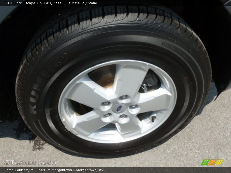 Steel Blue Metallic / Stone 2010 Ford Escape XLS 4WD