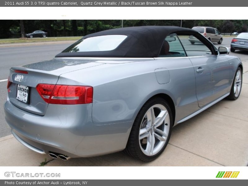 Quartz Grey Metallic / Black/Tuscan Brown Silk Nappa Leather 2011 Audi S5 3.0 TFSI quattro Cabriolet