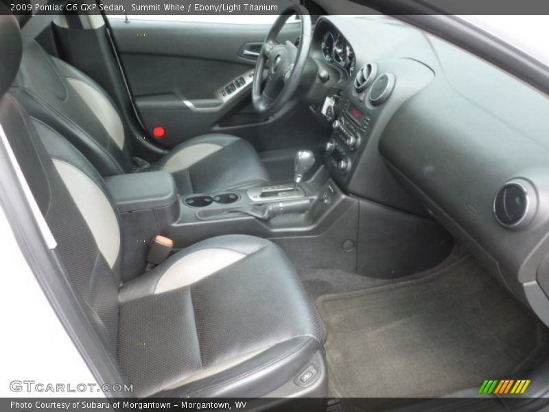  2009 G6 GXP Sedan Ebony/Light Titanium Interior