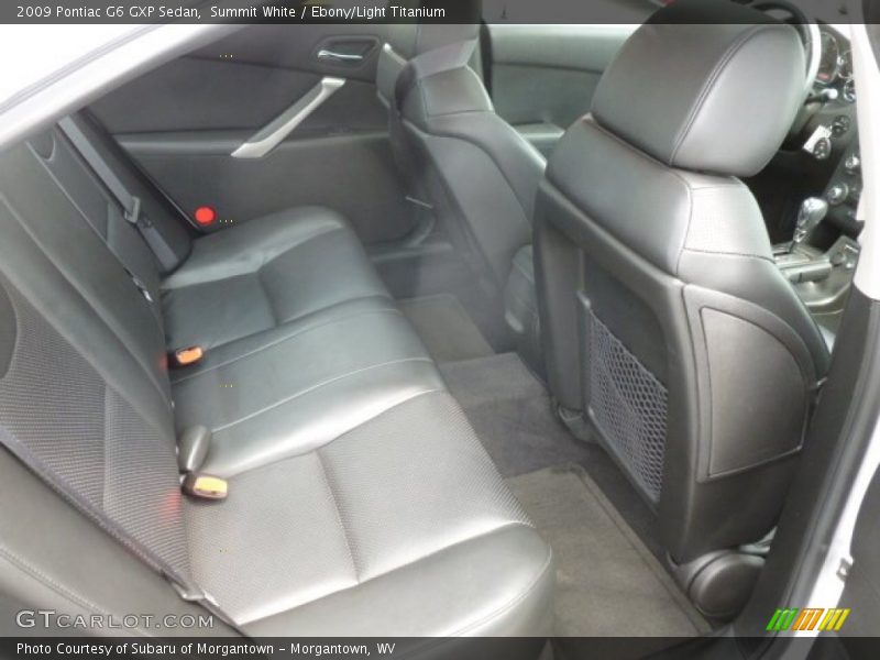Rear Seat of 2009 G6 GXP Sedan