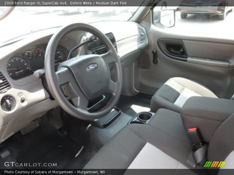 Oxford White / Medium Dark Flint 2008 Ford Ranger XL SuperCab 4x4