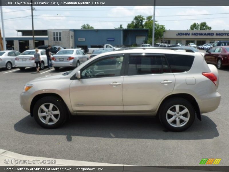 Savannah Metallic / Taupe 2008 Toyota RAV4 Limited 4WD