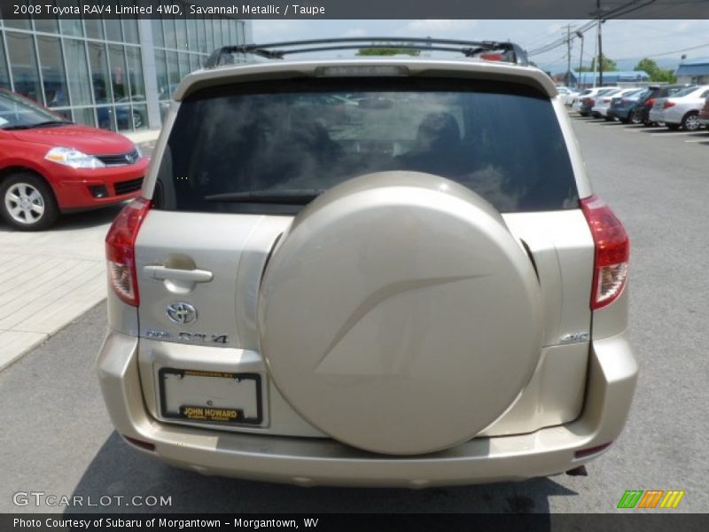 Savannah Metallic / Taupe 2008 Toyota RAV4 Limited 4WD
