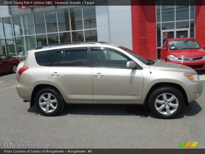 Savannah Metallic / Taupe 2008 Toyota RAV4 Limited 4WD