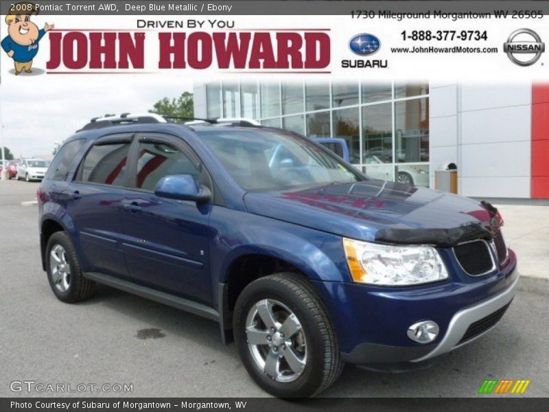 Deep Blue Metallic / Ebony 2008 Pontiac Torrent AWD