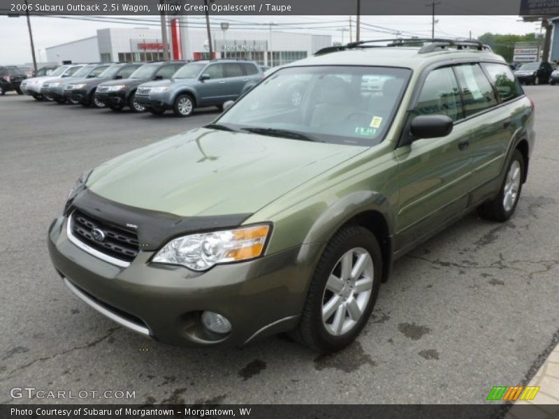 Willow Green Opalescent / Taupe 2006 Subaru Outback 2.5i Wagon