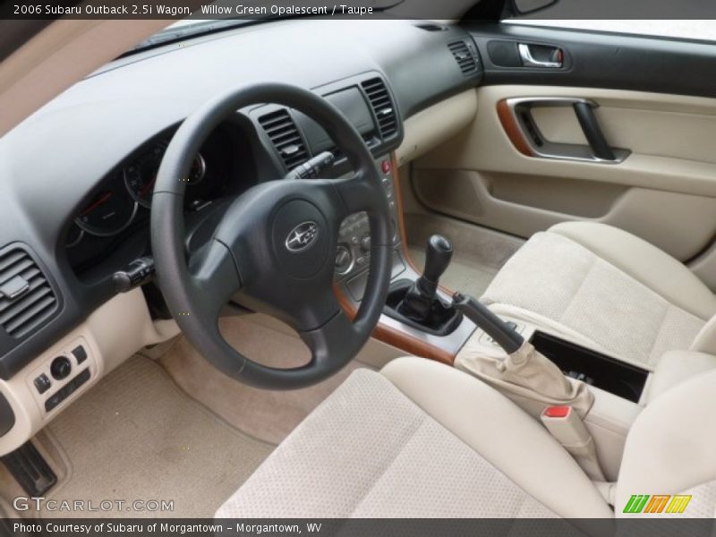 Willow Green Opalescent / Taupe 2006 Subaru Outback 2.5i Wagon