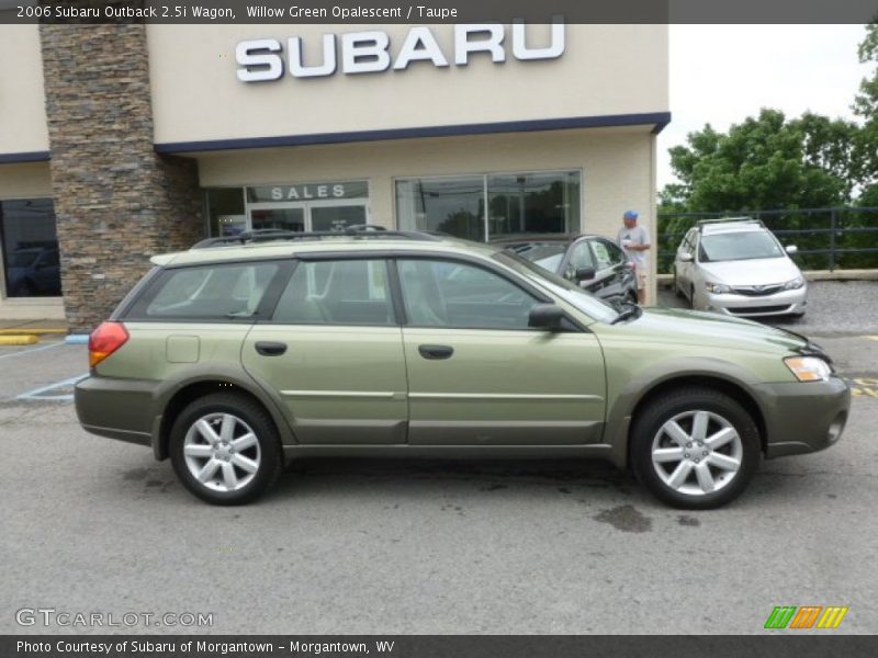 Willow Green Opalescent / Taupe 2006 Subaru Outback 2.5i Wagon