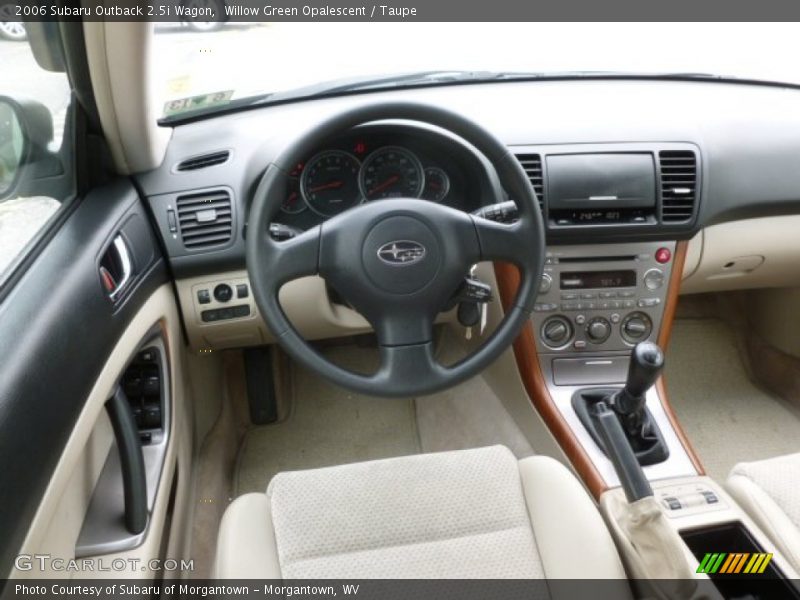 Willow Green Opalescent / Taupe 2006 Subaru Outback 2.5i Wagon