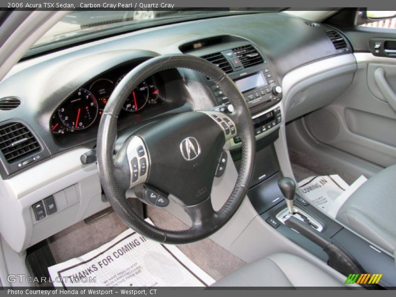 Carbon Gray Pearl / Quartz Gray 2006 Acura TSX Sedan