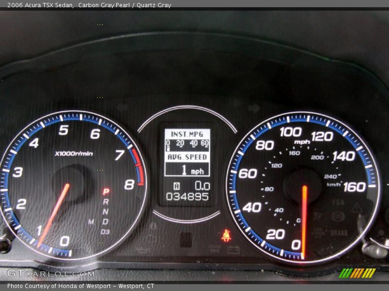 Carbon Gray Pearl / Quartz Gray 2006 Acura TSX Sedan