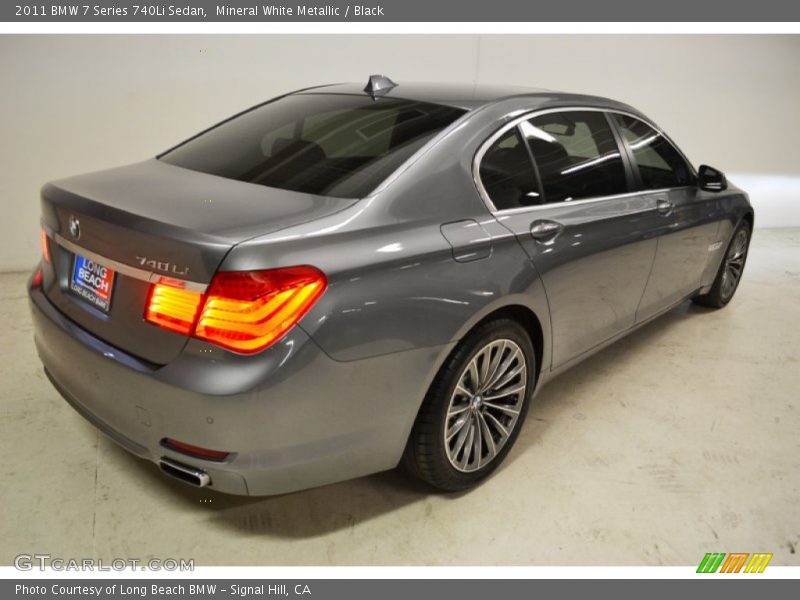 Mineral White Metallic / Black 2011 BMW 7 Series 740Li Sedan