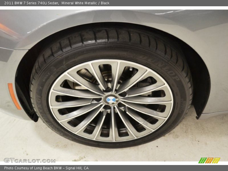 Mineral White Metallic / Black 2011 BMW 7 Series 740Li Sedan
