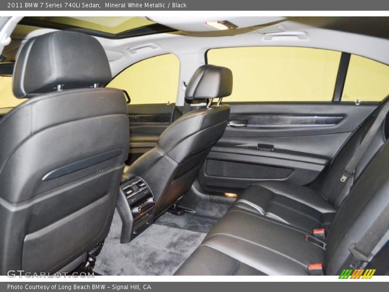 Mineral White Metallic / Black 2011 BMW 7 Series 740Li Sedan