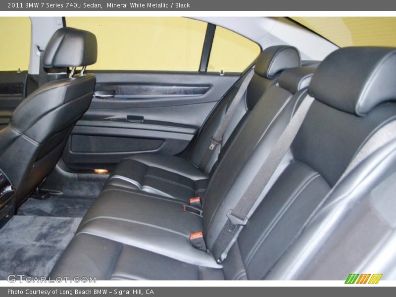 Mineral White Metallic / Black 2011 BMW 7 Series 740Li Sedan