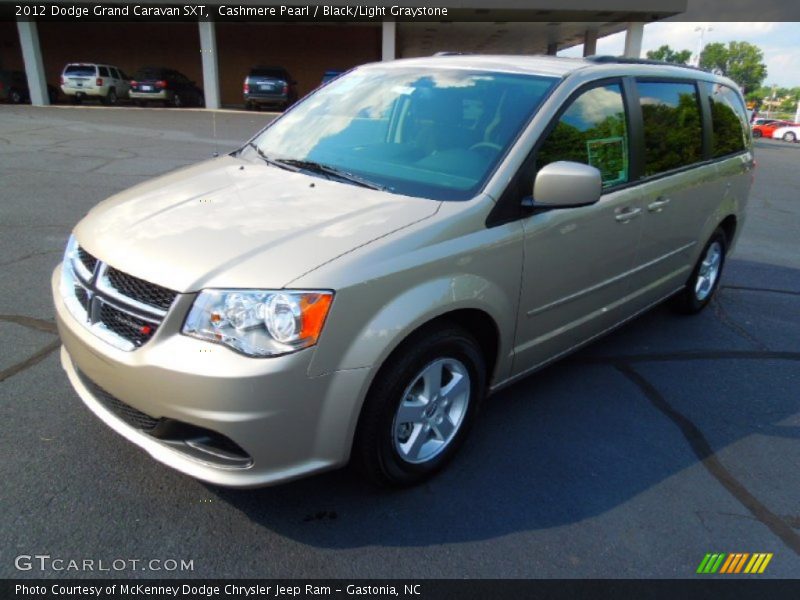Cashmere Pearl / Black/Light Graystone 2012 Dodge Grand Caravan SXT
