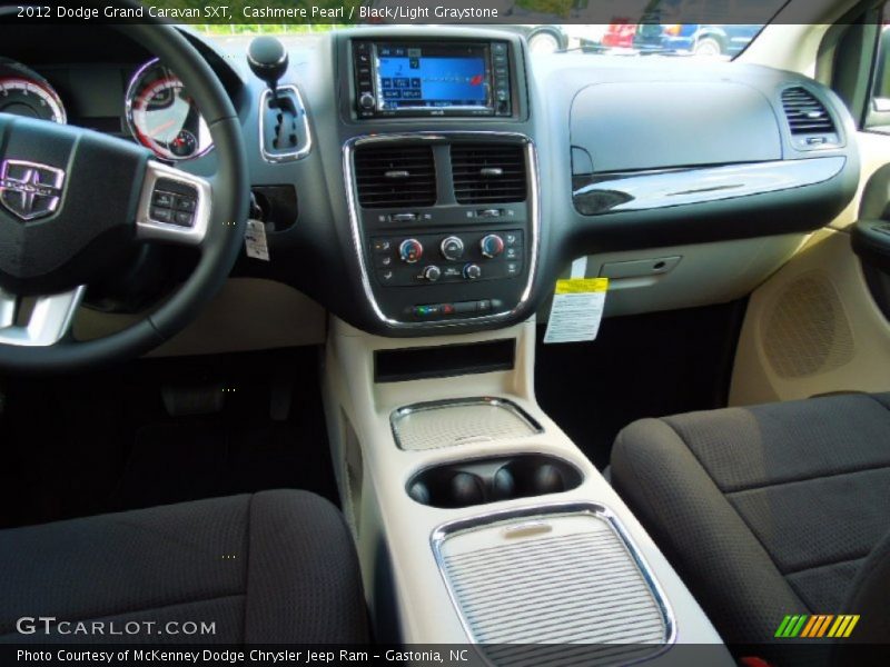 Cashmere Pearl / Black/Light Graystone 2012 Dodge Grand Caravan SXT