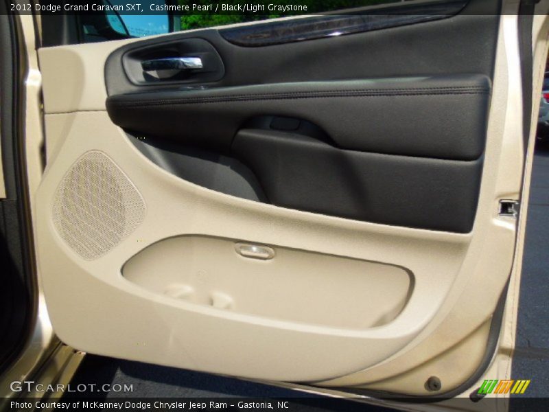 Cashmere Pearl / Black/Light Graystone 2012 Dodge Grand Caravan SXT