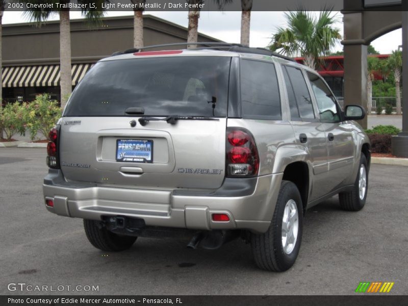 Light Pewter Metallic / Dark Pewter 2002 Chevrolet TrailBlazer LS