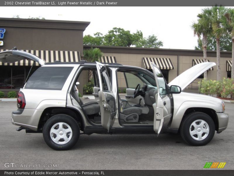 Light Pewter Metallic / Dark Pewter 2002 Chevrolet TrailBlazer LS
