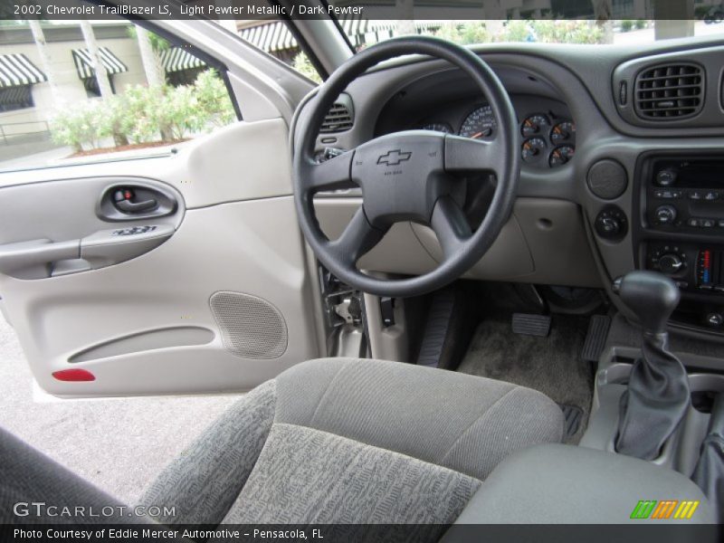 Light Pewter Metallic / Dark Pewter 2002 Chevrolet TrailBlazer LS