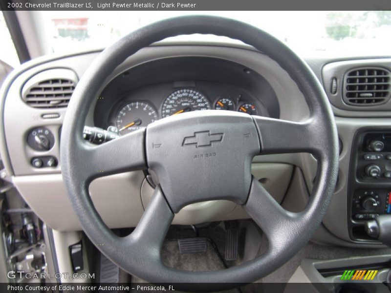 Light Pewter Metallic / Dark Pewter 2002 Chevrolet TrailBlazer LS