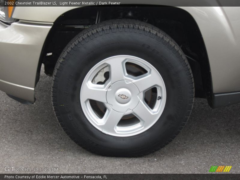 Light Pewter Metallic / Dark Pewter 2002 Chevrolet TrailBlazer LS
