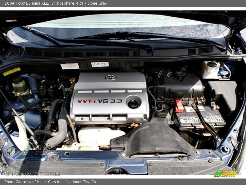 Stratosphere Mica / Stone Gray 2004 Toyota Sienna XLE