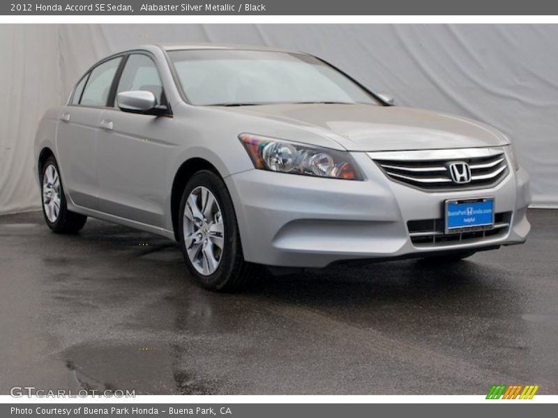 Alabaster Silver Metallic / Black 2012 Honda Accord SE Sedan